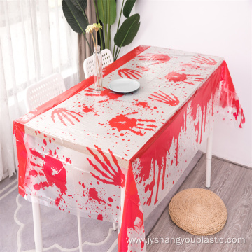 Printed Halloween table cover plastic